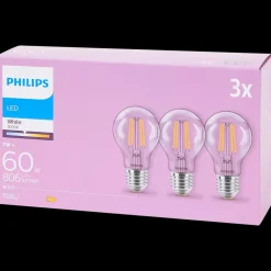 Tous Les Articles Bricolage|Éclairage< Ampoules à filament Philips 7 watt 806 lm | Action FR