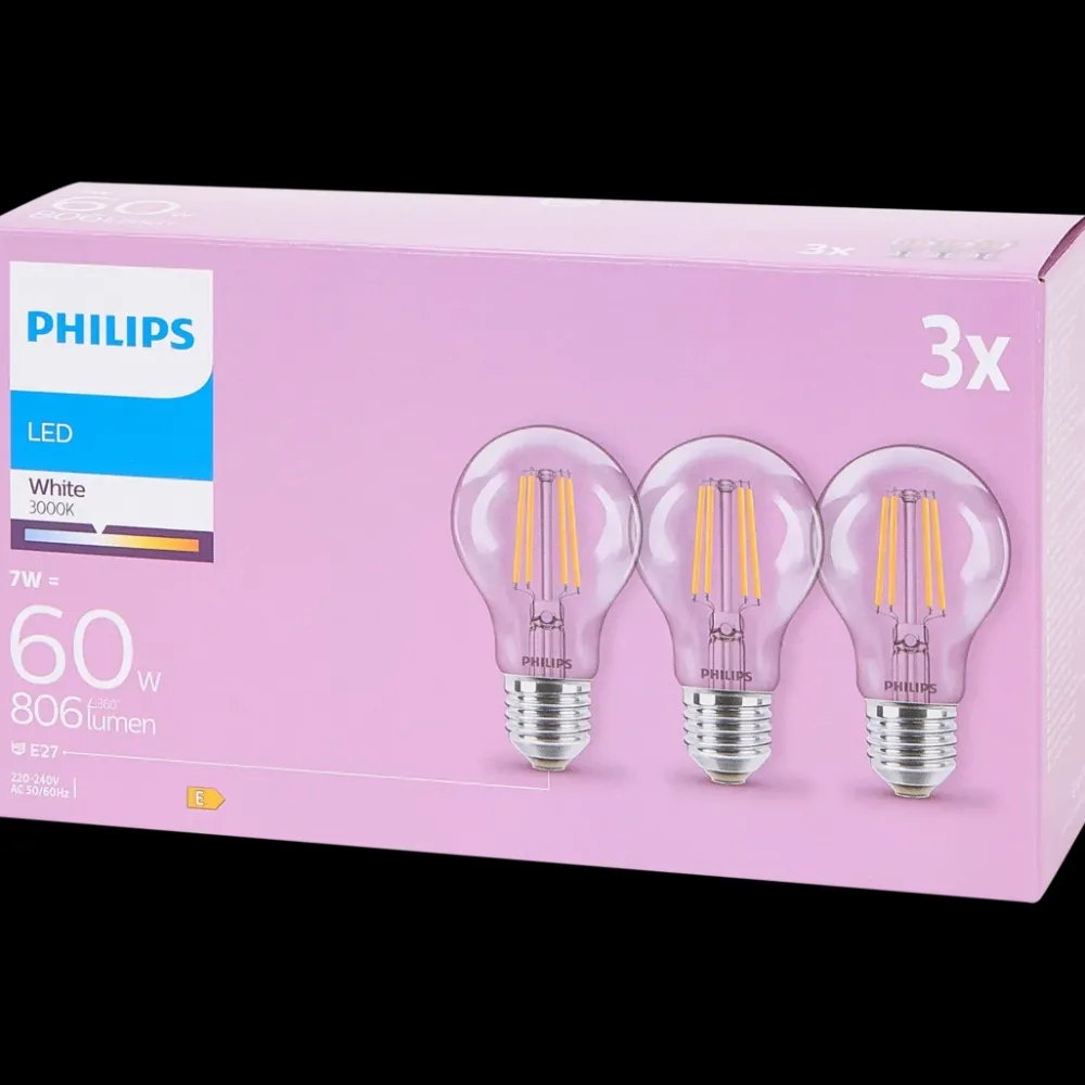 Tous Les Articles Bricolage|Éclairage< Ampoules à filament Philips 7 watt 806 lm | Action FR