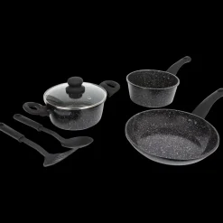 Tous Les Articles Cuisine|Poêles< Batterie de cuisine avec ustensiles Ceramic Marble | Action FR