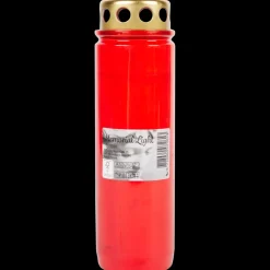 Bougies< Bougie funéraire rouge | Action FR