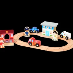 Jouets En Bois|Tous Les Articles Jouets<Mini Matters Circuit et petites voitures en bois Dès 10 mois | Action FR