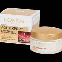 Tous Les Articles Hygiène & Beauté|Soins Corporels<L'Oréal Crème de jour L'Oréal Triple Action Anti-Âge Pro-Rétinol 45+ 50 ml | Action FR