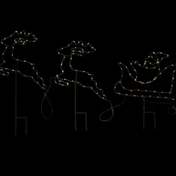 Tous Les Articles Habitat|Décoration Saisonnière< Décoration LED avec traîneau et rennes | Action FR