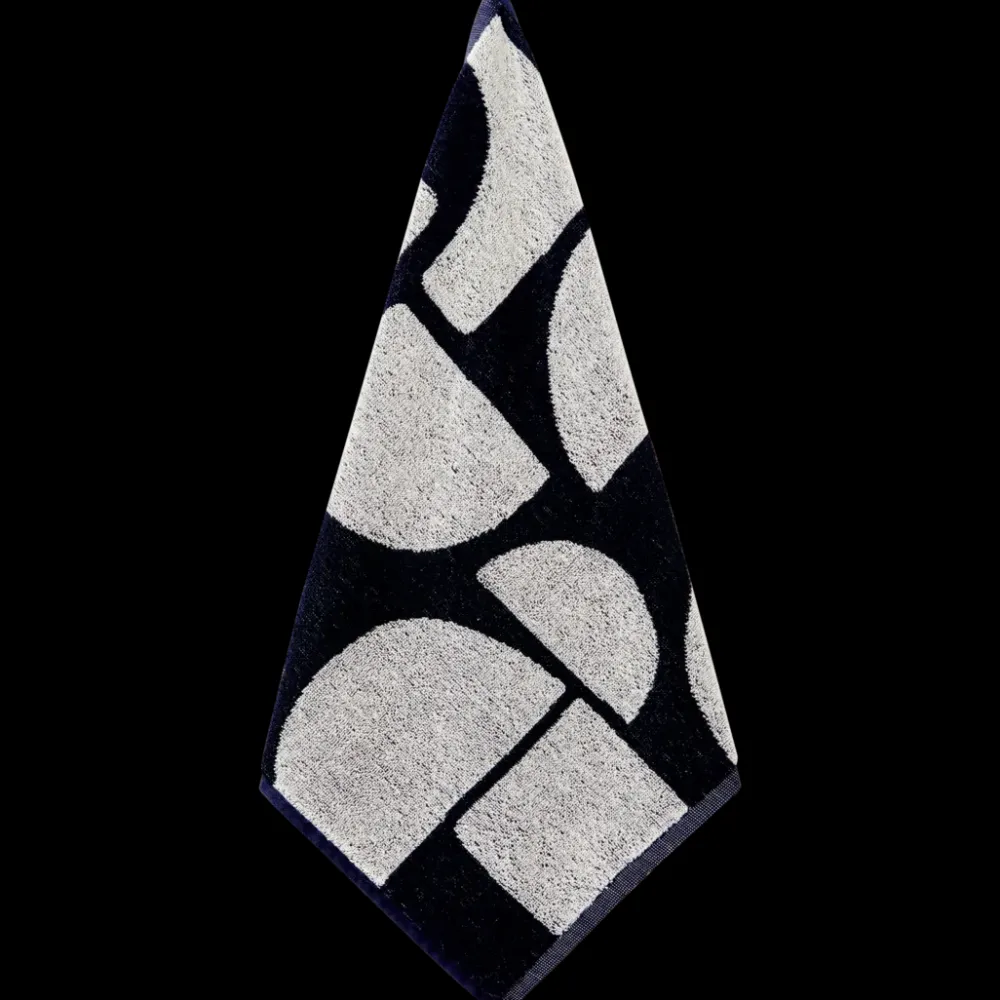 Salle De Bain< Essuie-mains La Sonata Bleu foncé 50 x 50 cm | Action FR