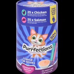 Tous Les Articles Animaux Domestiques|Alimentation< Friandises liquides pour chat Purrfections Poulet & Saumon | Action FR