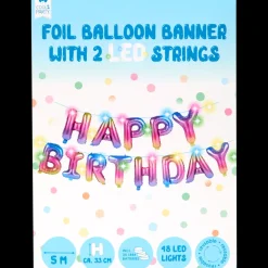 Articles De Fête< Guirlande de ballons mylar Cool2Party Happy Birthday | Action FR