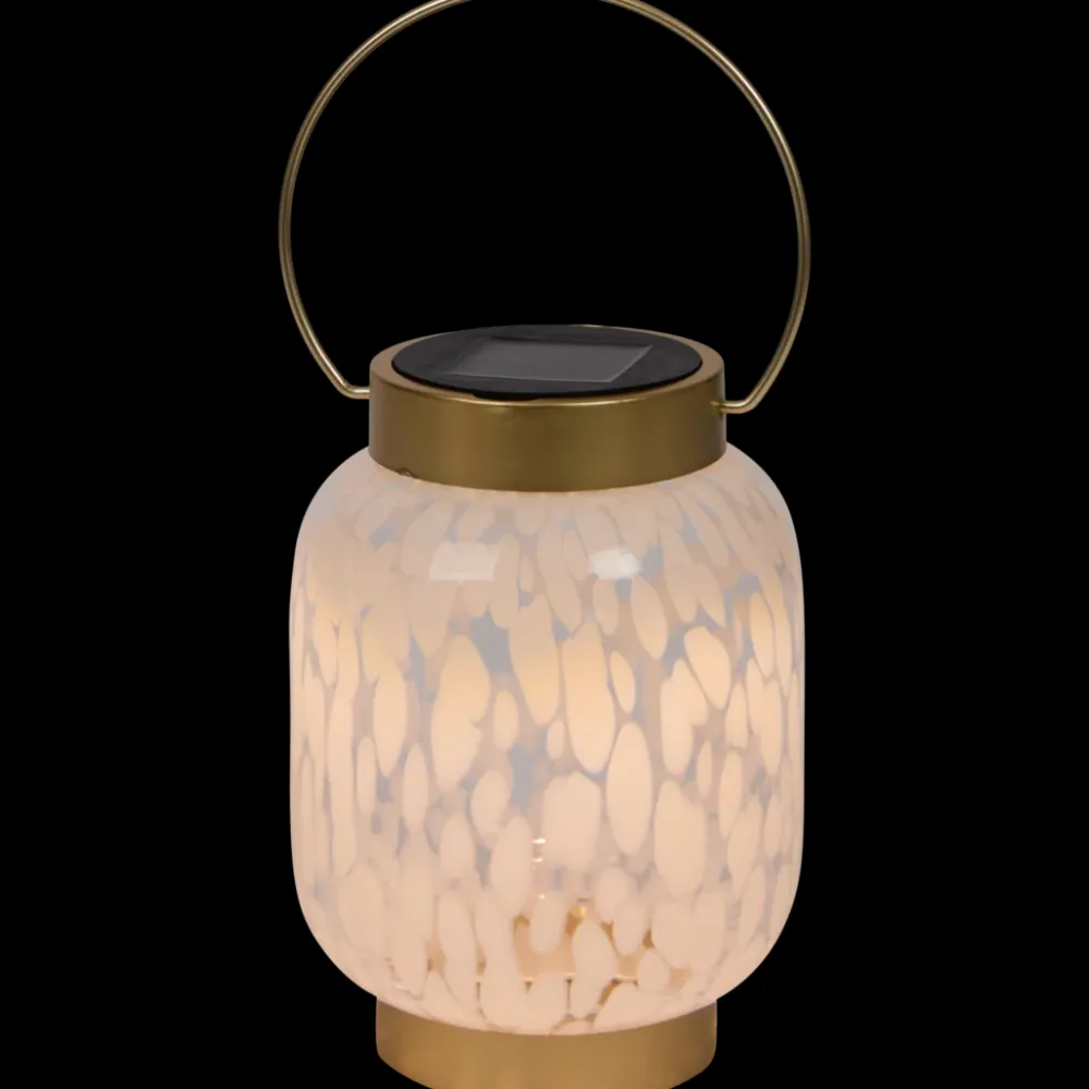 Tous Les Articles Jardin|Éclairage Extérieur< Lanterne en verre à motif Solar | Action FR