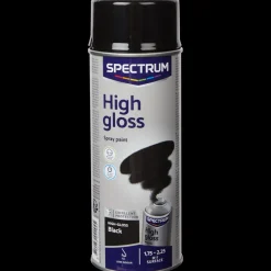Tous Les Articles Bricolage|Peinture<Spectrum Peinture noire en aérosol haute brillance Noir 400 ml | Action FR