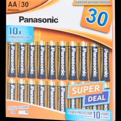 Tous Les Articles Multimédia|Piles<Panasonic Piles alcalines AA 30 Pièces | Action FR
