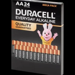 Tous Les Articles Multimédia|Piles<Duracell Piles Everyday Alkaline AA 24 Pièces | Action FR
