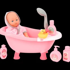 Peluches Et Poupées|Tous Les Articles Jouets< Poupon avec baignoire et douche Dolly Star | Action FR