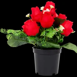 Plantes Et Fleurs Artificielles< Roses artificielles en pot | Action FR