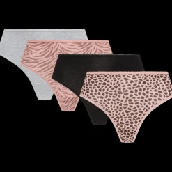 Tous Les Articles Mode|Sous-vêtements< Strings Femme 4 Pièces | Action FR